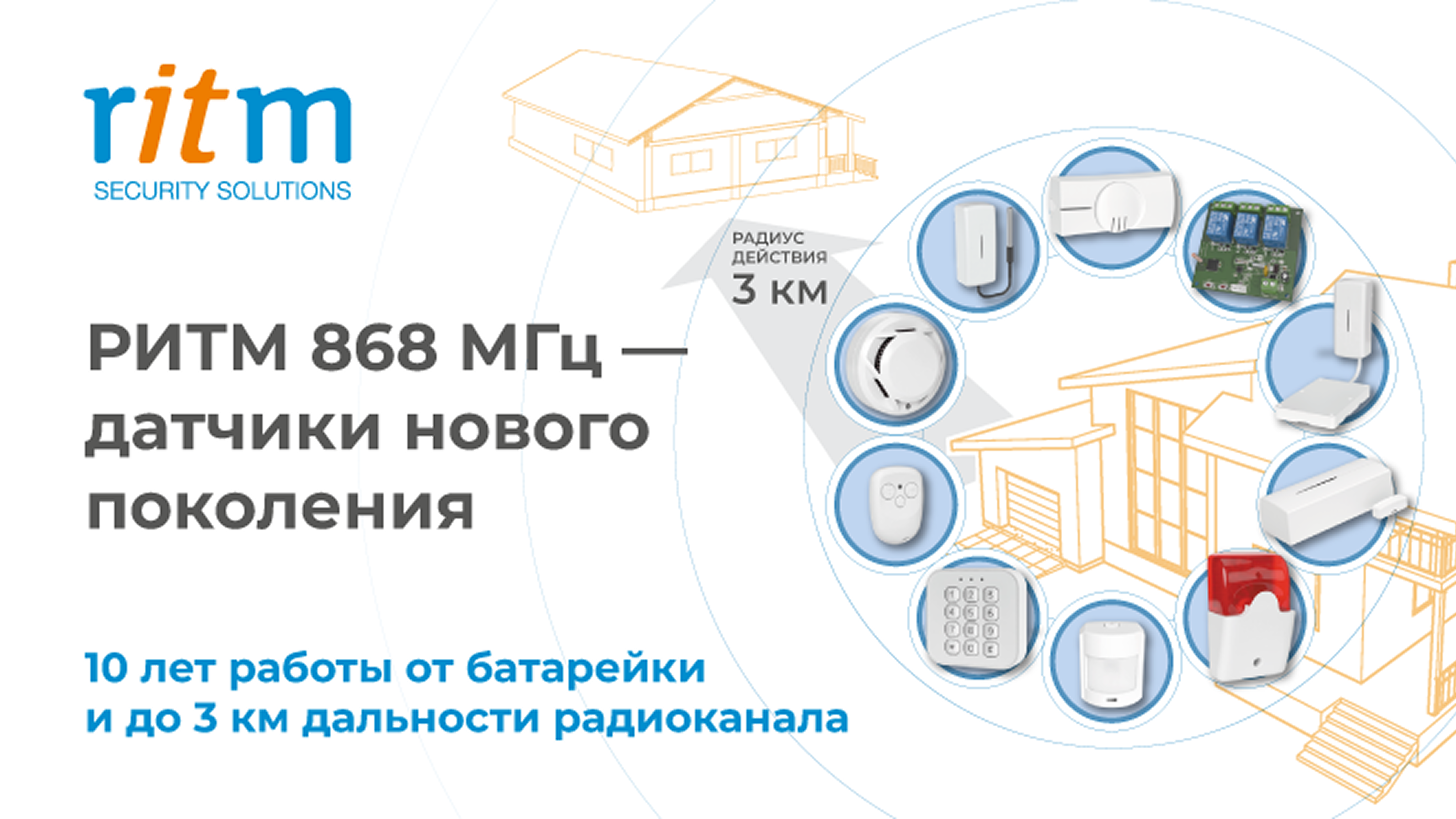 Новая серия радиоканального оборудования «РИТМ» на частоте 868 МГц